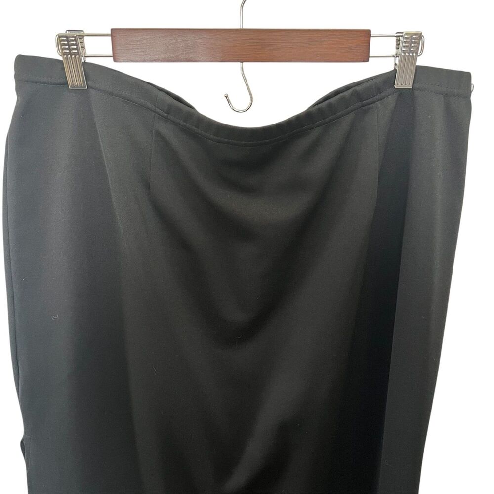 VTG Joe Benbasset Pull On Maxi Skirt Womens Size 18 Full Length Flattering Black